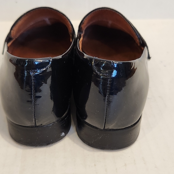 Halogen Emilia Loafer Navy Blue Patent Leather Point Toe Slip On Flat Women's 7 - Picture 7 of 14